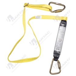 MSA Single Leg Webbing Lanyard 2m Adj Triple Action Karabiner - Triple Action Karabiner
