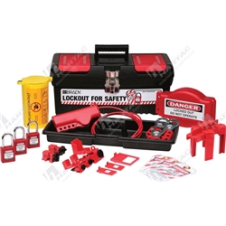 Personal Valve and Electrical Lockout Kit c/w 3 Keyed Alike Safety Padlocks