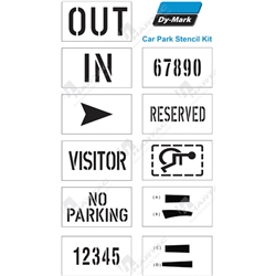 Car Park Stencil Kit Poly