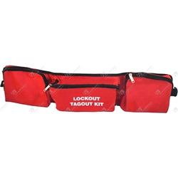 Lockout 3 Compartments Pocket Belt Pouch Red