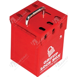 Red Group Lockbox Storage Device Steel 7 Locks 157*110*110mm