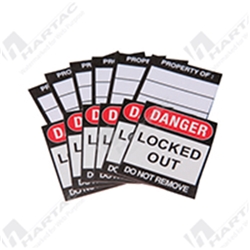Brady Safety Padlock "Danger Locked Out" Label Pk6