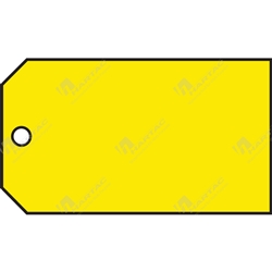 Blank yellow Mat'L Cont. Tag Pk25