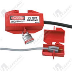 Small Plug Lockout Red 50mm x 50mm x 89mm