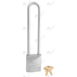 7000 Solid Steel Padlock 44mm Wide Body 143mm Boron Shackle Dia 8mm Key Different