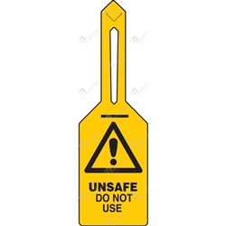 Unsafe. Do Not Use Tie-Out Loc Self Locking Tags