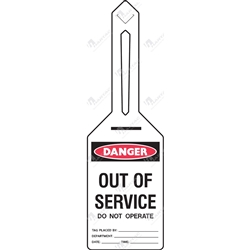 Danger Out Of Service Self Locking Tags