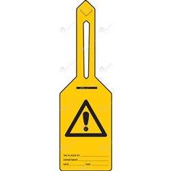 Caution Self Locking Tags