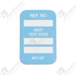 Microtag Blue Electrical Inspection Inserts- Next Test Date pk100