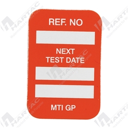 Microtag Orange Electrical Inspection Inserts- Next Test Date pk100