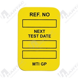 Microtag Yellow Electrical Inspection Inserts- Next Test Date pk100