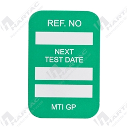 Microtag Green Electrical Inspection Inserts- Next Test Date pk100