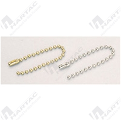 114mm Brass Bead Chain (pk100)
