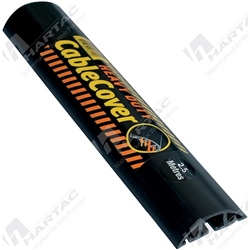 Heavy Duty Cable Protector 19mm*58mm*2m Black Polyurethane