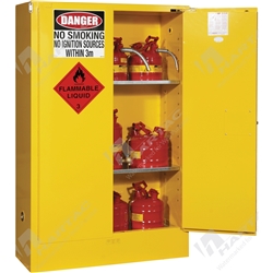 Flammable Storage Cabinet 3 Shelves 2 Doors 250L Capacity 1100W*1760H*465D