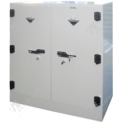 Corrosive Storage Cabinet Polyethylene 2 Shelves 2 Doors 200L Capacity 1100W*1250H*450D
