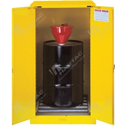 Flammable Storage Cabinet with Roller for Vertical Drum 2Door 250L Capacity 870W*1760H*870