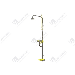 Free Standing Hand Operated Deluge Shower & Hand/Foot Operated Eye/Face Wash