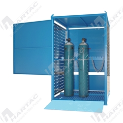 Heavy Duty D/Sided Relocatable Gas Cylinder Security Storage 1230W*2000H*970D P.O.A. Item