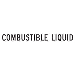 1200*150 Haz Metal Non-Ref Combustible Liquid Black on White