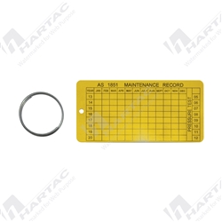 Aluminium Service Maintenance Tag Complies with AS1851