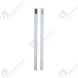 1500*80*50 Plastic Square Guide Post with White & Red Reflectors CL1