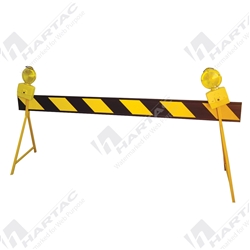 2500mm PVC Ref CL1 Barrier Board Black & Yellow (Legs Sold Separately HS3582)