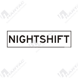 300*80 Magnet Ref CL2 Night Shift Black on White