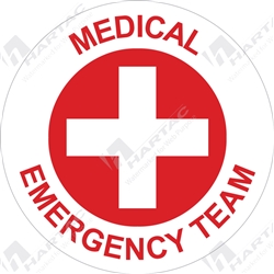 50D Helmet S/A Non-Ref Medical Emergency Team Red on White