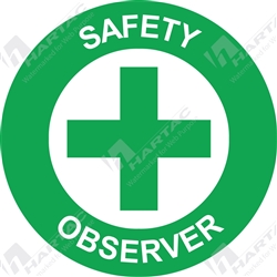 50D Helmet S/A Non-Ref Safety Observer Green on White