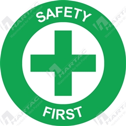 50D Helmet S/A Non-Ref Safety First Green on White