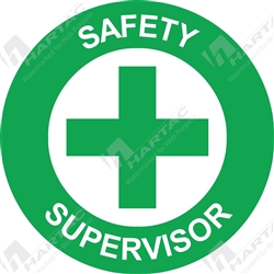50D Helmet S/A Non-Ref Safety Supervisor Green on White