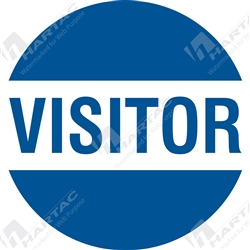 50D Helmet S/A Non-Ref Visitor Blue on White