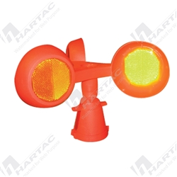 Rotolite - Orange Wind Powered Delineation Attach to Traffic Cone