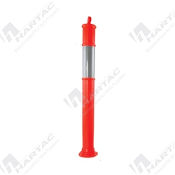 1150mm Orange T-Top Delineator with Reflective Band Stem Only (No Base)