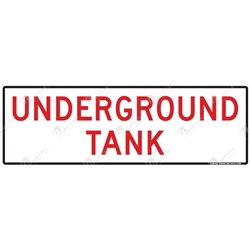 600*200 Haz Metal Non-Ref Underground Tank Red on White