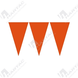 30mtr Roll Hi-Vis Orange Bunting Flags