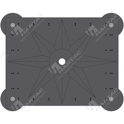 Magnetic Mounting Plate with 4 Rubber Feet (for Vehicle Aerial Flags)