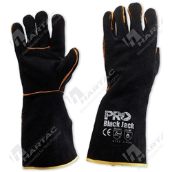 Pyromate Black Jack Black & Gold Welders Glove One Size Fits All