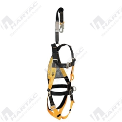 B-Safe BH01120 Basic Fall Arrest Harness w/Shock Abs. Web Lanyard & Side D Ring