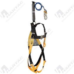 B-Safe BH01120 Basic Fall Arrest Harness w/2M Shock Absorbing Wire Lanyard