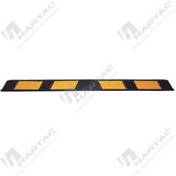 Rubber Wheel Stop 1800L x 120H Black & Yellow (Fixings Not Included)