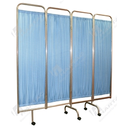 Privacy Screen, 4-Fold with Wheels.Open-200cm(W)x189(H) Closed - 50cm (W) x 189cm (H)