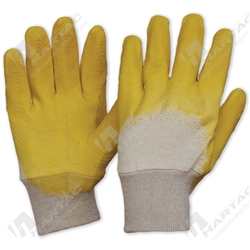 Synthetic Gloves Latex Glass Gripper with Knitted Wrist One Size (pack 12 pairs)