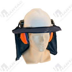 Hard Hat Brim Double Sided with Brimlock and Polycotton Flap 