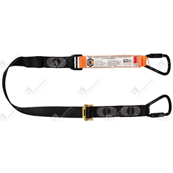 LINQ Single Adjustable Lanyard w/ 2x Triple Action Karabiner, 2m Length