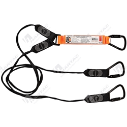 LINQ Double Webbing Lanyard w/ 3x Triple Action Karabiner, 2m Length
