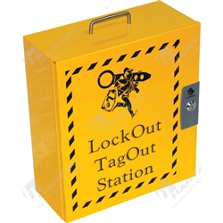 Yellow Steel Lockout Station 355x406x152mm