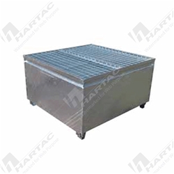 Single IBC Bunded Metal Pallet
