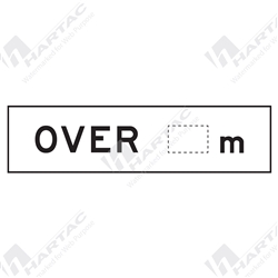 1200*300 Traff Corflute Ref CL1 Over __m Black on White (POA)